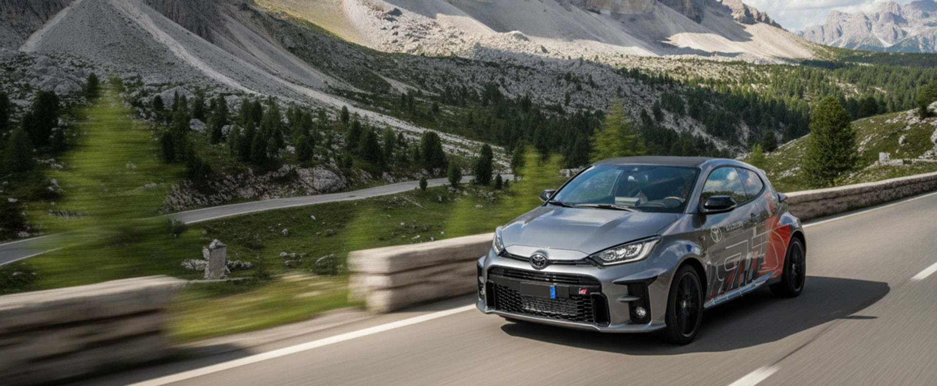 Toyota GR Yaris in den Dolomiten