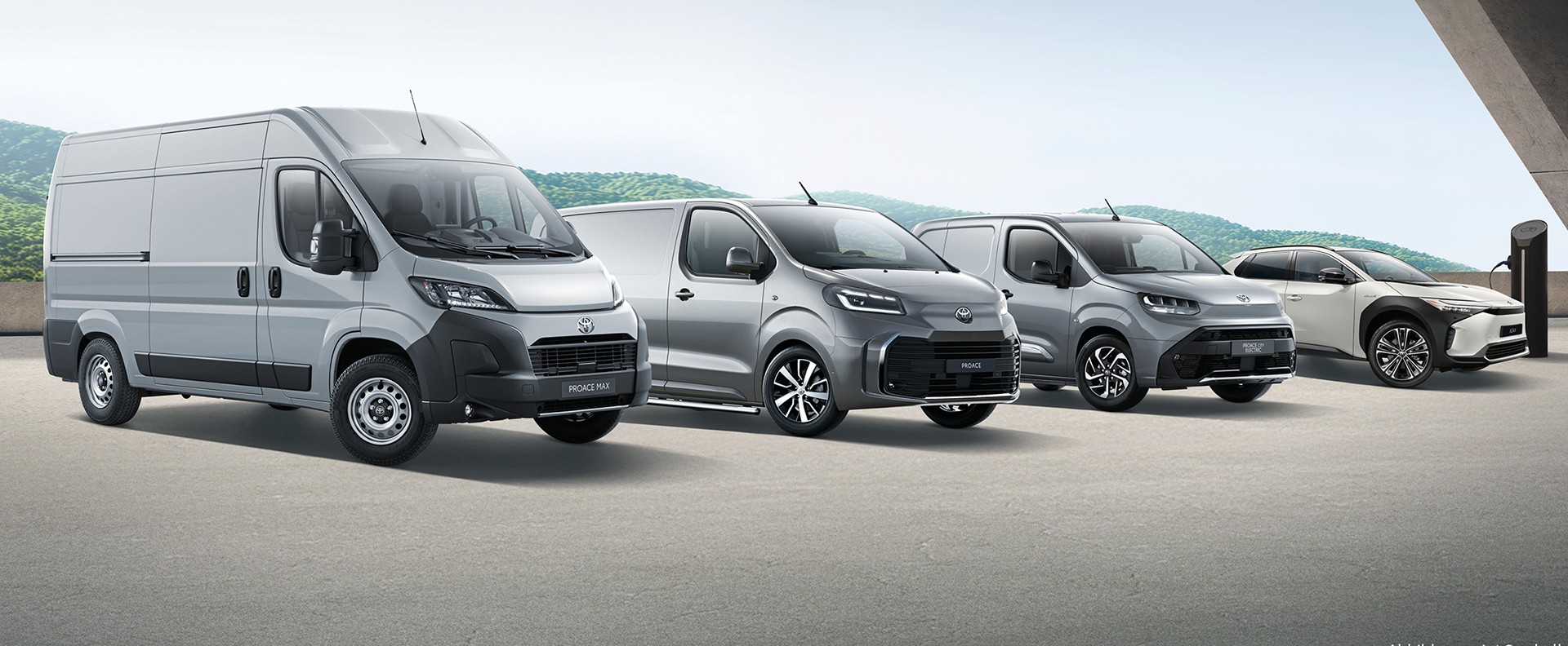 Toyota Proace Modelle und Toyota bZ4X