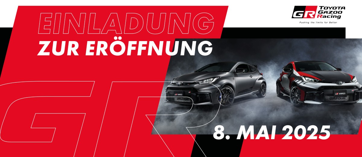 Einladung Eröffnung Gazoo Racing Showroom KEUSCH Wien