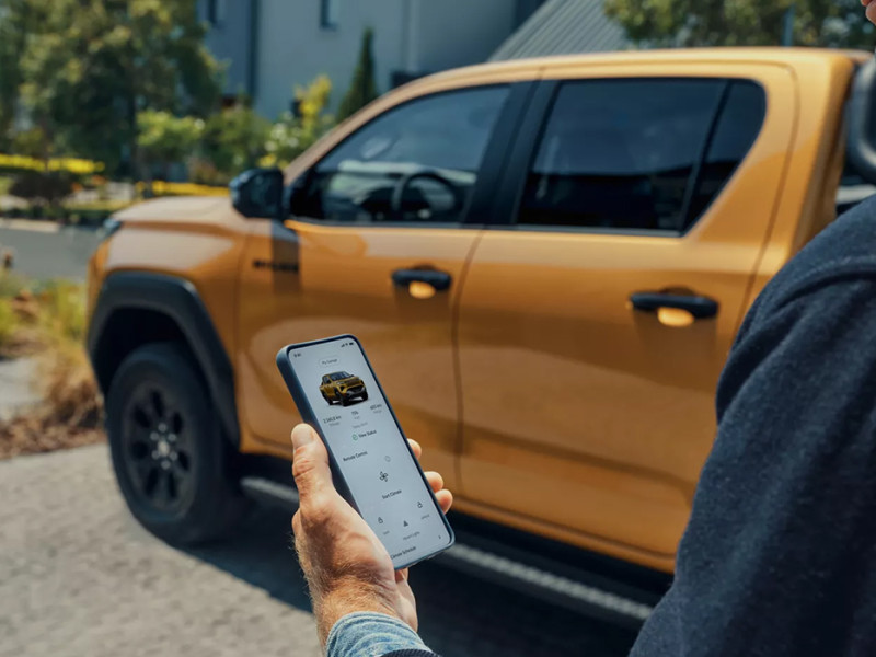 Toyota Hilux mit myToyota App